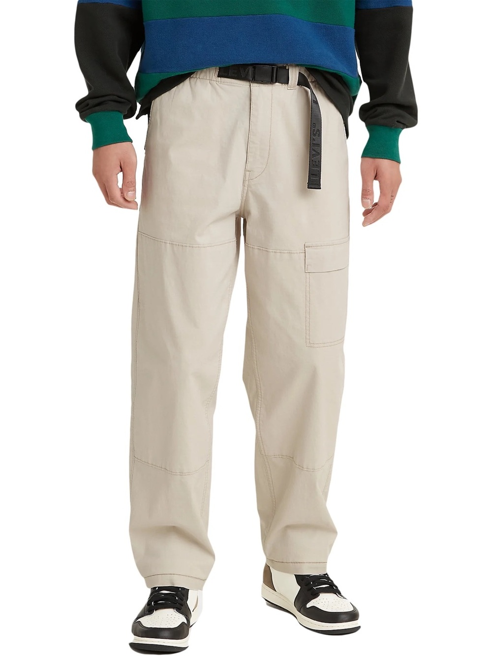 Levi's Men's Light Beige Cargo Utility Pants with Utility Pocket